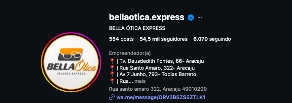 Logo Bella Ótica Express